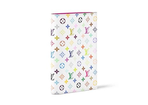 Louis Vuitton x Takashi Murakami Passport Cover White Multicolored