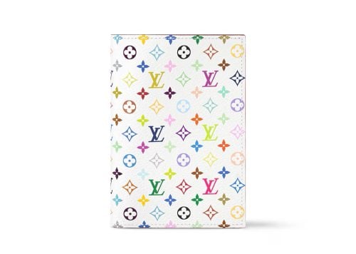 Louis Vuitton x Takashi Murakami Passport Cover White Multicolored