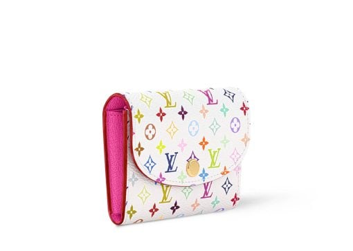 Louis Vuitton x Takashi Murakami Rosalie Coin Purse White Multicolored