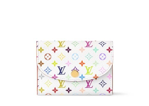 Louis Vuitton x Takashi Murakami Rosalie Coin Purse White Multicolored