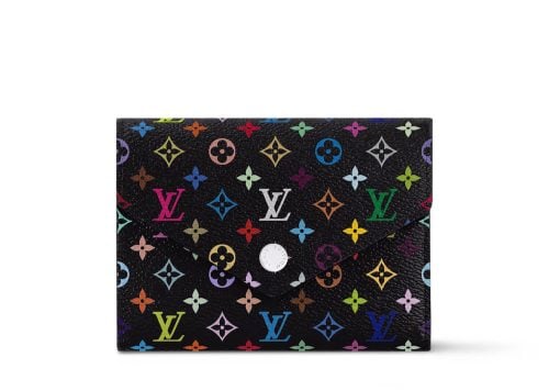 Louis Vuitton x Takashi Murakami Victorine Wallet Black Multicolored