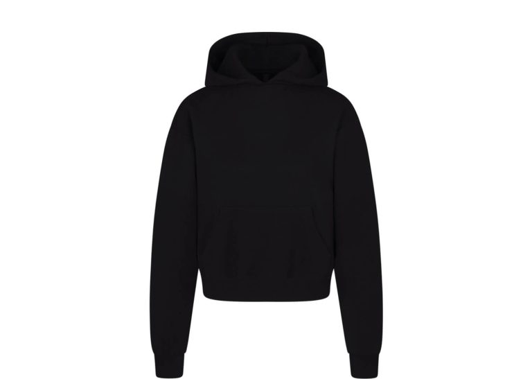 SKIMS Cotton Fleece Classic Hoodie Onyx