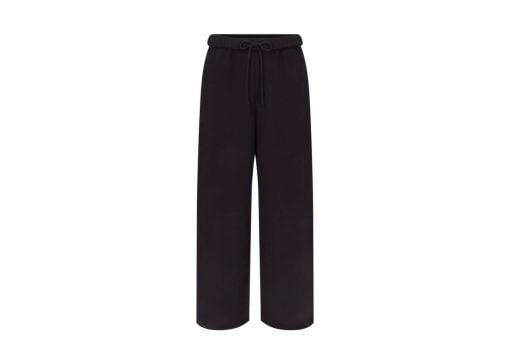 SKIMS Cotton Fleece Classic Straight Leg Pant Onyx