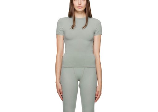 SKIMS Cotton Jersey T Shirt Mineral
