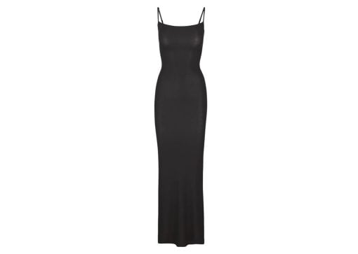 SKIMS Soft Lounge Long Slip Dress Onyx