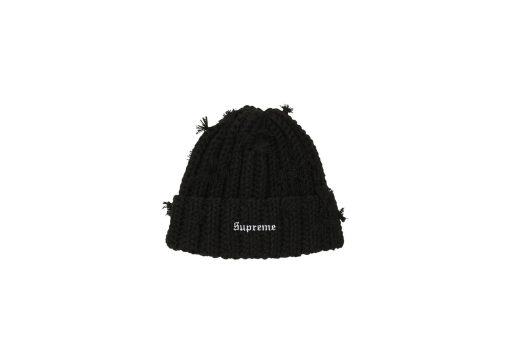 Supreme Hand Tied Beanie Black