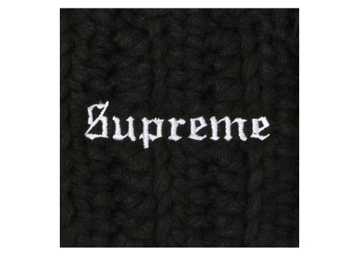 Supreme Hand Tied Beanie Black