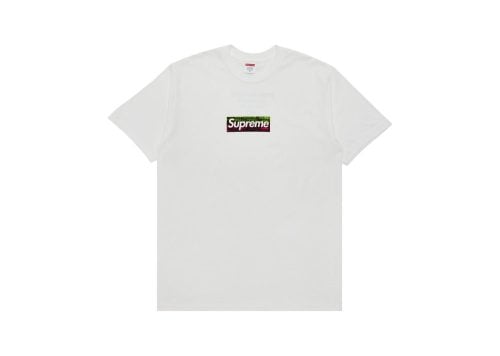 Supreme Los Angeles Fire Relief Box Logo Tee White