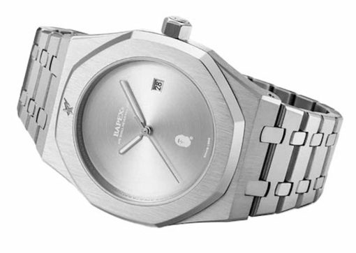 BAPE Type 9 BAPEX Watch Silver