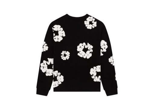 Denim Tears Long Sleeve Cotton Wreath T-shirt Black