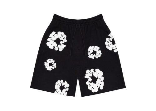 Denim Tears The Cotton Wreath Shorts Black