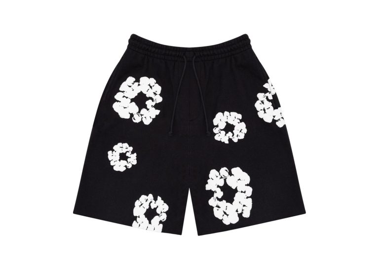 Denim Tears The Cotton Wreath Shorts Black
