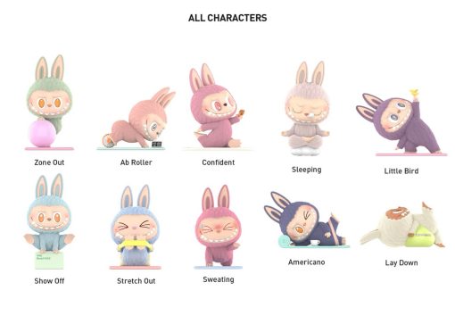 Pop Mart Labubu The Monsters Lazy Yoga Series Figure Single Blind Box