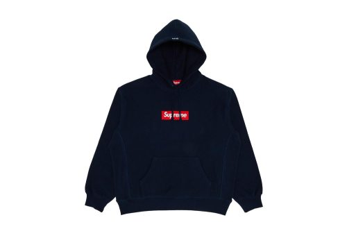 Supreme Box Logo Hooded Sweatshirt Sweatshirt Navy