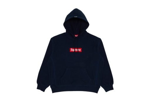 Supreme Box Logo Hooded Sweatshirt Sweatshirt Navy