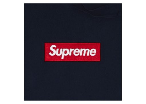 Supreme Box Logo Hooded Sweatshirt Sweatshirt Navy
