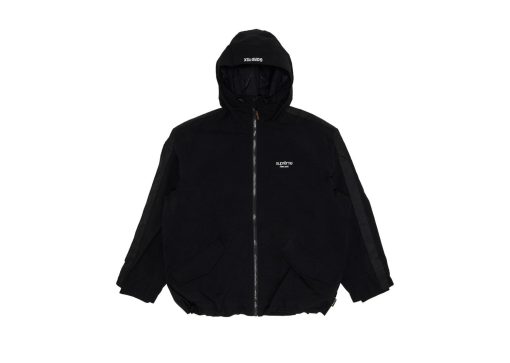 Supreme GORE-TEX Stripe Hooded Jacket Black
