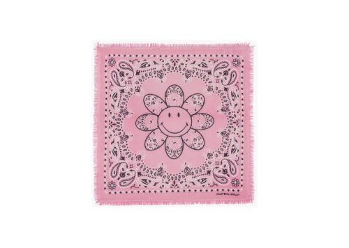 kujten bandana hachi bico smiley bubblegum pink