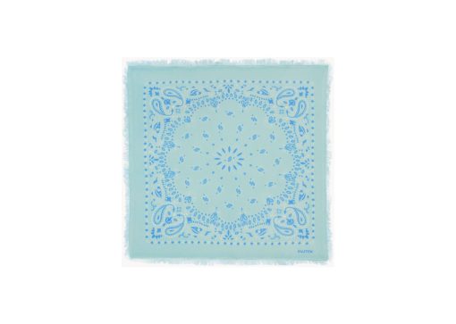 kujten large bandana hachiko bico bleu green