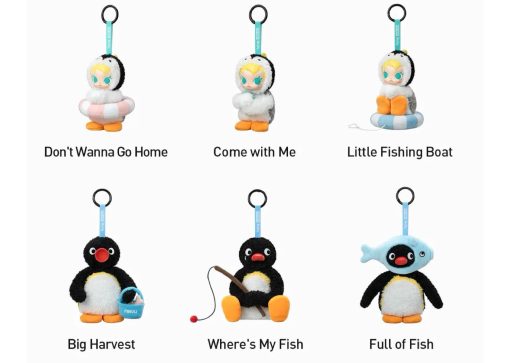 Pop Mart Baby Molly x Pingu Happy Fishing Series Plush Pendant Blind Box