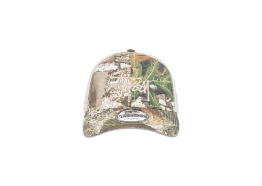 Stussy New Era 9Twenty Basic Trucker Real Tree Edge