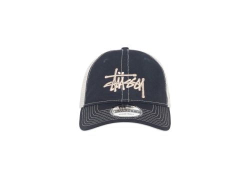 Stussy New Era 9Twenty Tonal Basic Trucker Deep Navy