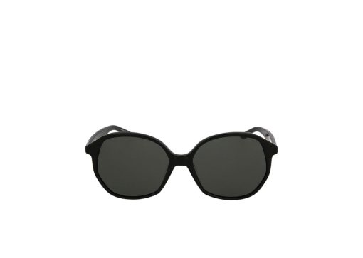 Balenciaga Oversized Round Acetate Sunglasses BlackGrey