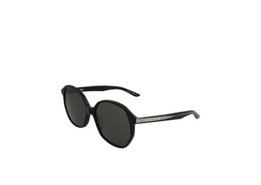 Balenciaga Oversized Round Acetate Sunglasses BlackGrey
