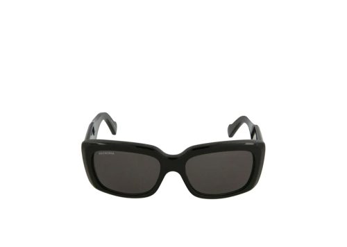 Balenciaga Square Rectangle Sunglasses BlackBlackGrey