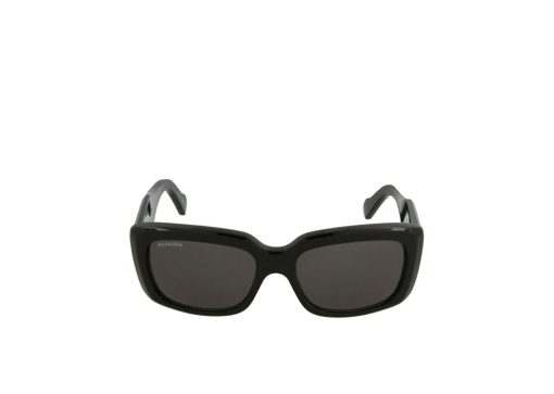 Balenciaga Square Rectangle Sunglasses BlackBlackGrey
