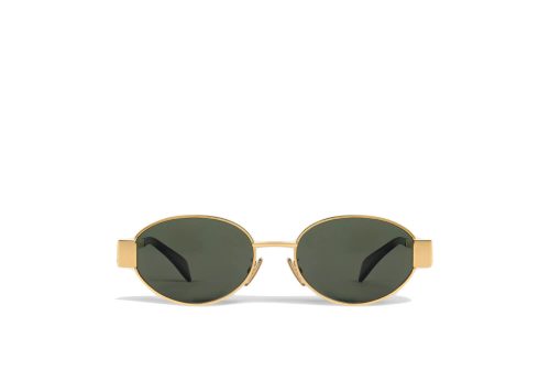 Celine Triomphe Metal 01 Sunglasses Gold/Green
