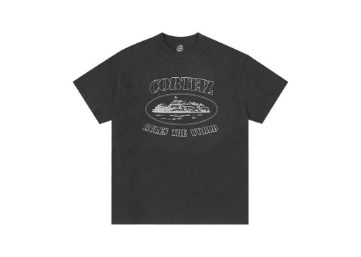 Corteiz Reflective Alcatraz Tee Triple Black