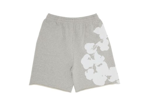 Denim Tears Big Cotton Wreath Sweat Shorts Grey