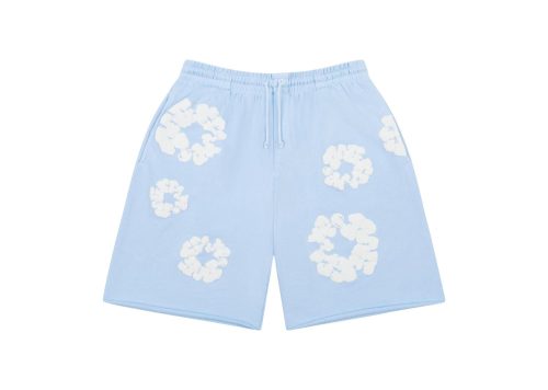 Denim Tears The Cotton Wreath Sweatshorts Powder Blue