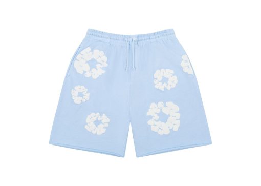 Denim Tears The Cotton Wreath Sweatshorts Powder Blue