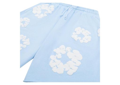 Denim Tears The Cotton Wreath Sweatshorts Powder Blue