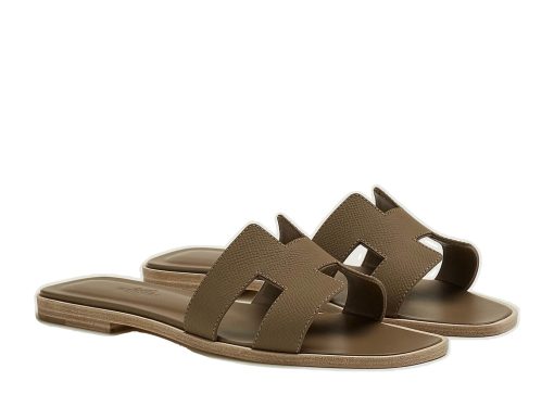Hermes Oran Sandal Etoupe Epsom Leather