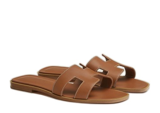 Hermes Oran Sandal Gold Box Calfskin Leather