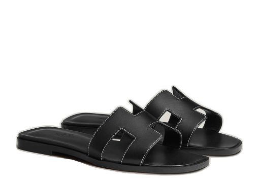 Hermes Oran Sandal Nior Box Calfskin Leather
