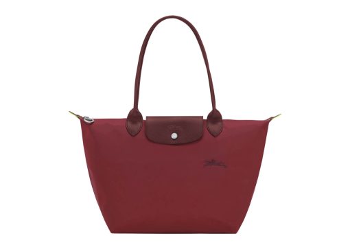 Longchamp Le Pliage Green M Tote Bag Pomegranate