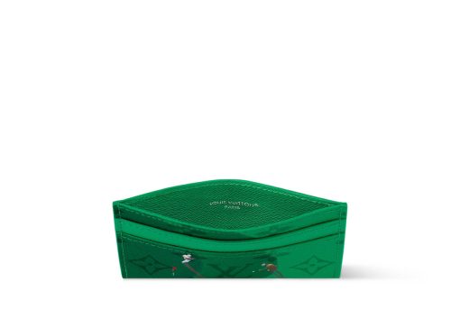Louis Vuitton Double Card Case Green