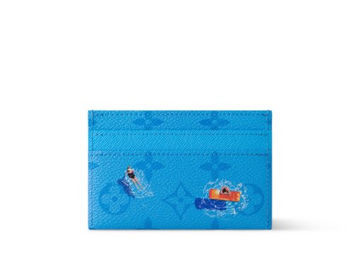 Louis Vuitton Pool Double Card Case Blue Lagoon