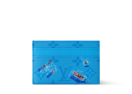 Louis Vuitton Pool Double Card Case Blue Lagoon