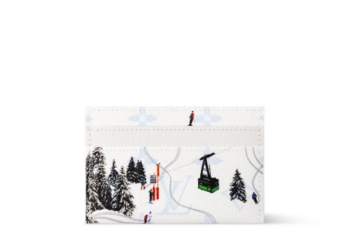 Louis Vuitton Ski Double Card Case White