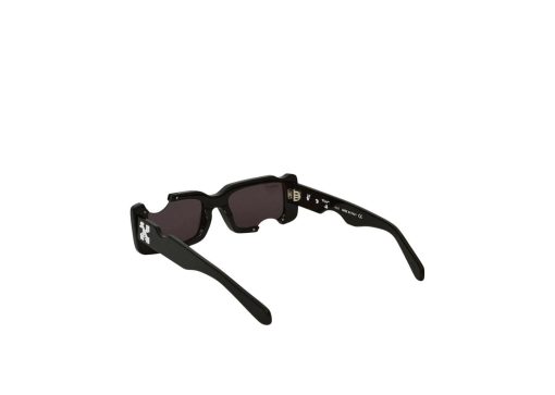 OFF-WHITE Cady Cut-Out Rectangular Frame Sunglasses BlackWhiteGrey