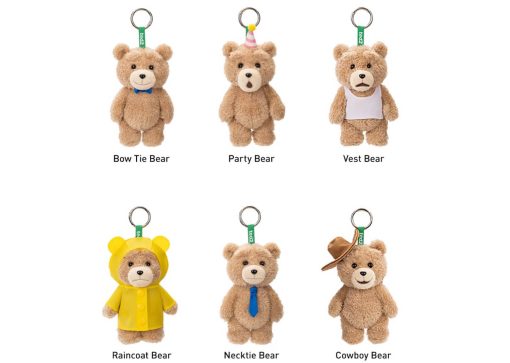 Pop Mart Ted2 Teddy Bear Action Plush Pendant Series Single Blind Box