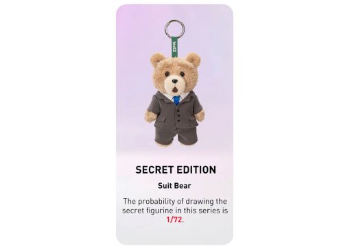Pop Mart Ted2 Teddy Bear Action Plush Pendant Series Single Blind Box
