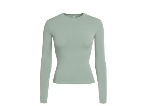 SKIMS Cotton Jersey Long Sleeve T Shirt Mineral
