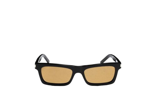 Saint Laurent Square Sunglasses BlackBlackYellow