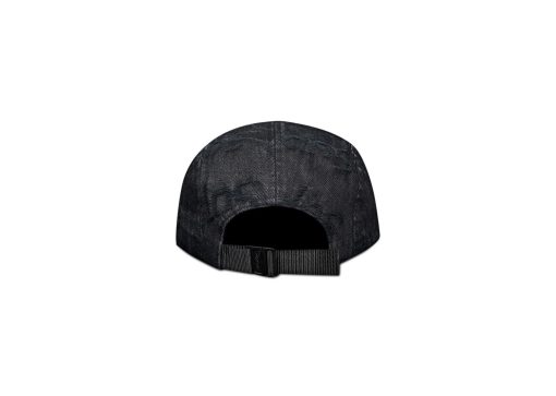 Supreme Frayed Logos Denim Camp Cap Black
